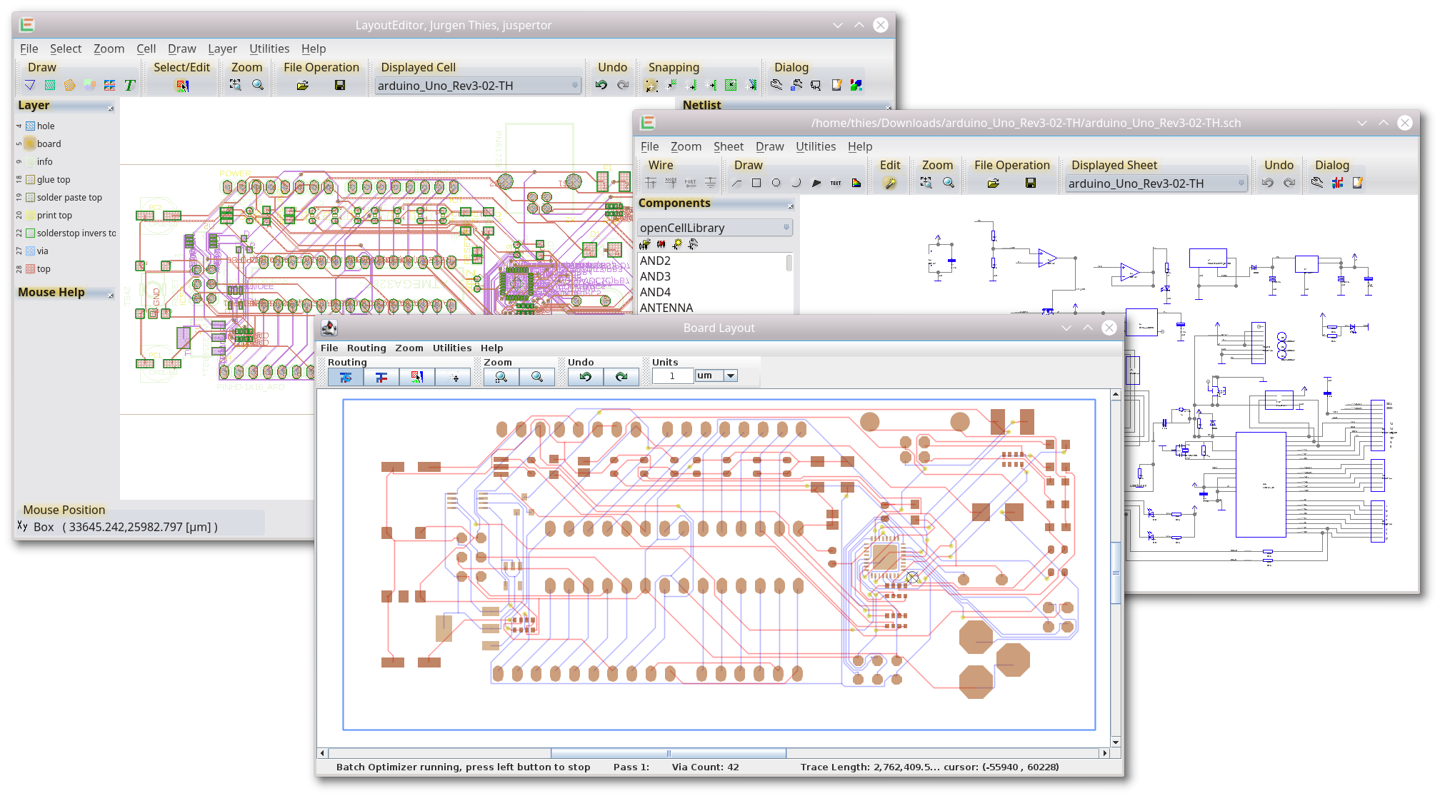 using FreeRouting with the LayoutEditor